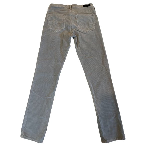 Adriano Goldschmied Women Jeans Corduroy Cigarette Ankle The Prima Gray Size 26R - Picture 2 of 11